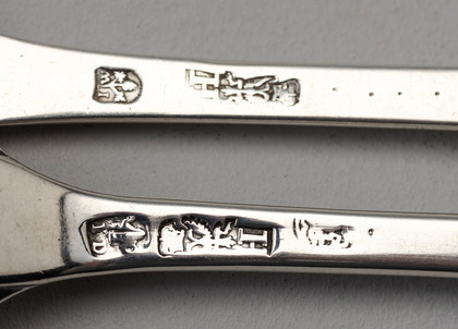 Dutch Silver Hanoverian Tablespoon & Tablefork - Johannes d' Hoy & IW, Middelburg 